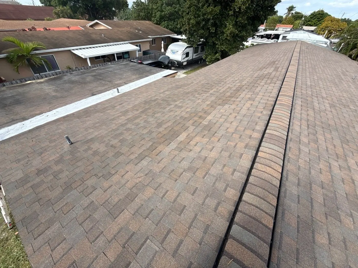 Architectural shingle re-roof in Hialeah Gardens